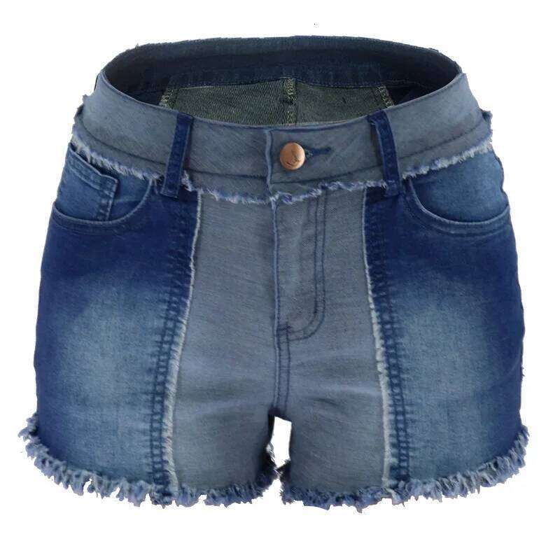 Tassel Trim Trendy Female Clothing Jeans Short Pants for Woman To Wear Women's Shorts Denim jeans mujer C260206