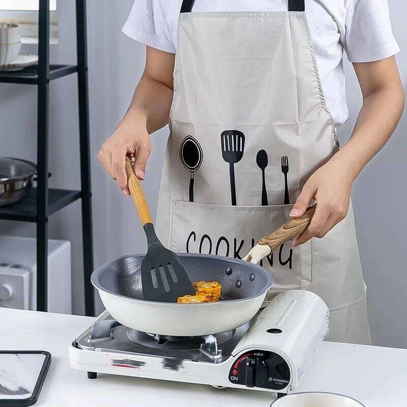 2pcs/Simple Kitchen Apron, Waterproof and Oil-Proof, Cooking Work Clothes, Unisex Sleeveless Apron S260205