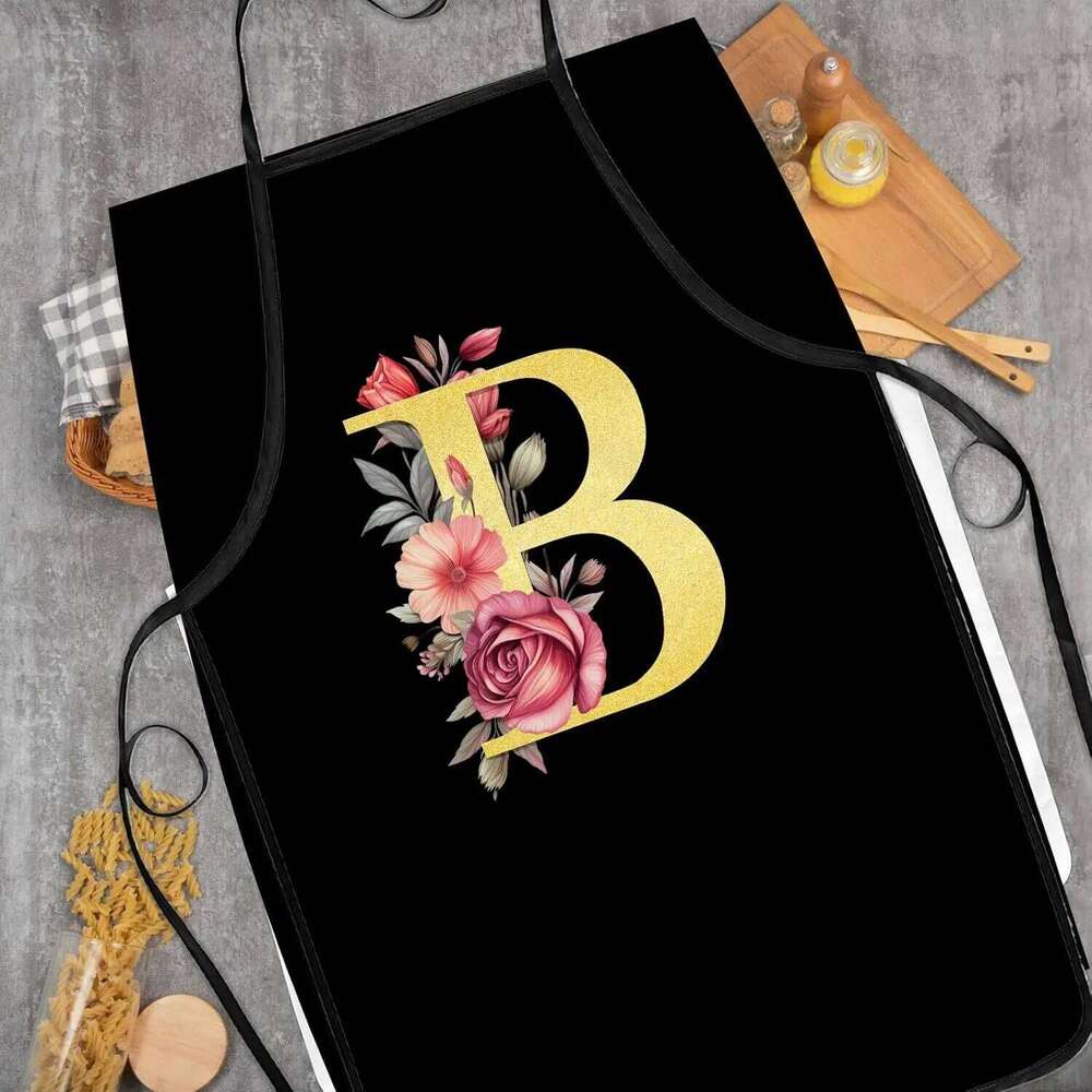 Monogrammed Monogram Aprons A-Z Initial Gifts Women, Letter Apron for Cooking Baking S260205