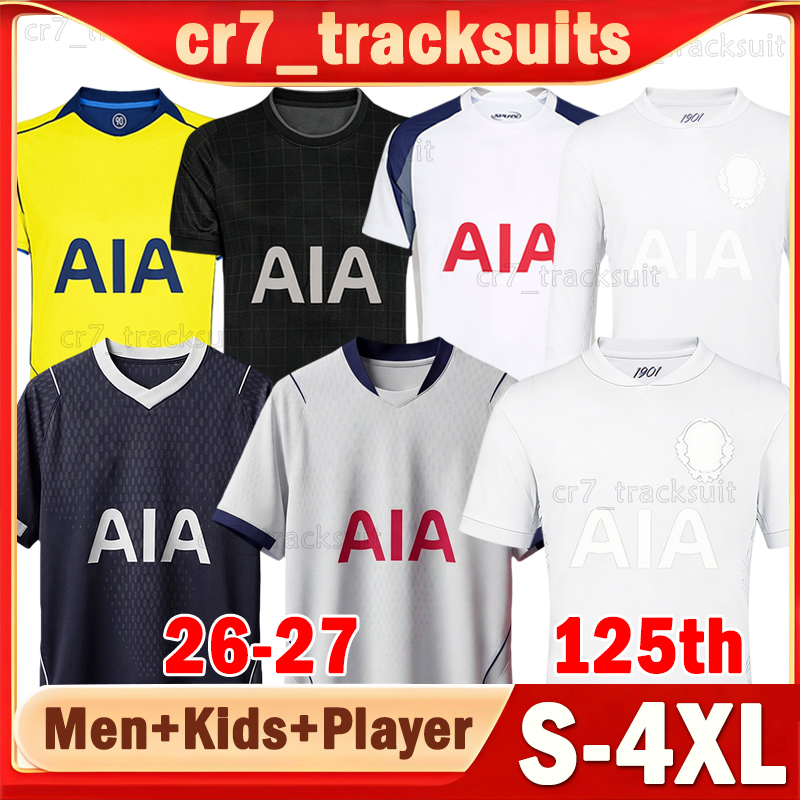 XXXL 4XL 26 27 Tottenham Soccer Jerseys 125th GALLAGHER XAVI J.PALHINHA RICHARLISON Football Shirts 2025 2026 Long sleeves VAN DE VEN KUDUS Goalkeeper Men kids kitss