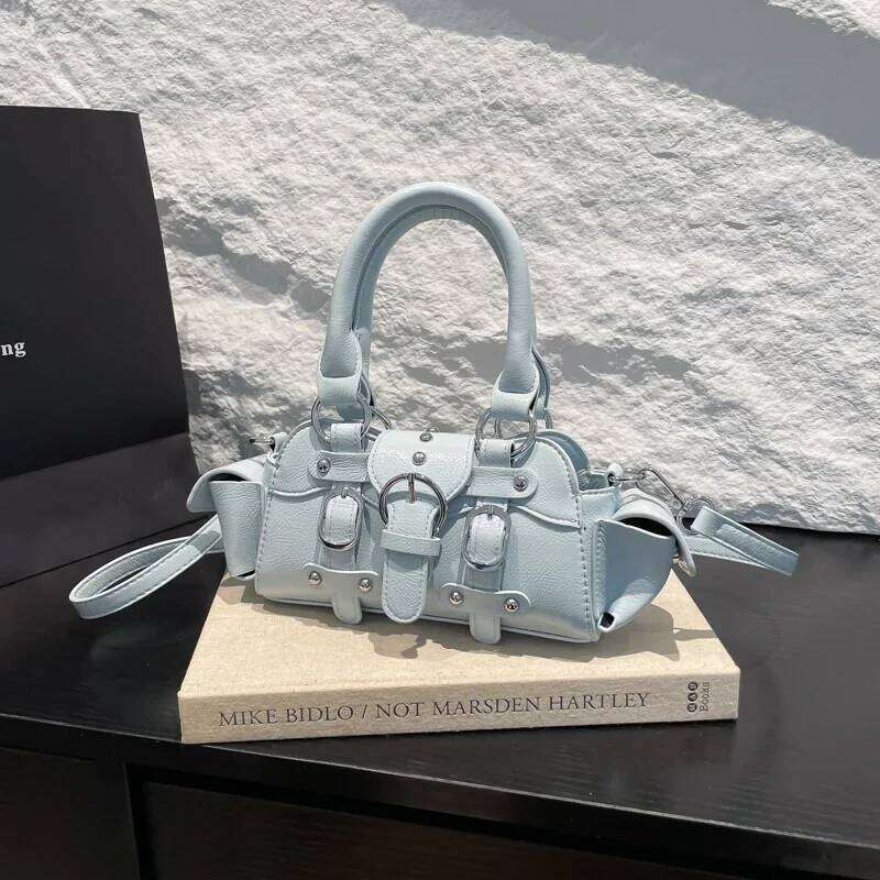 2026 New PU Square Shoulder & Crossbody Bags Solid Popularity Hot Trendy Stylish Design Y2K Style Handbags for Women Fashionable Y260205