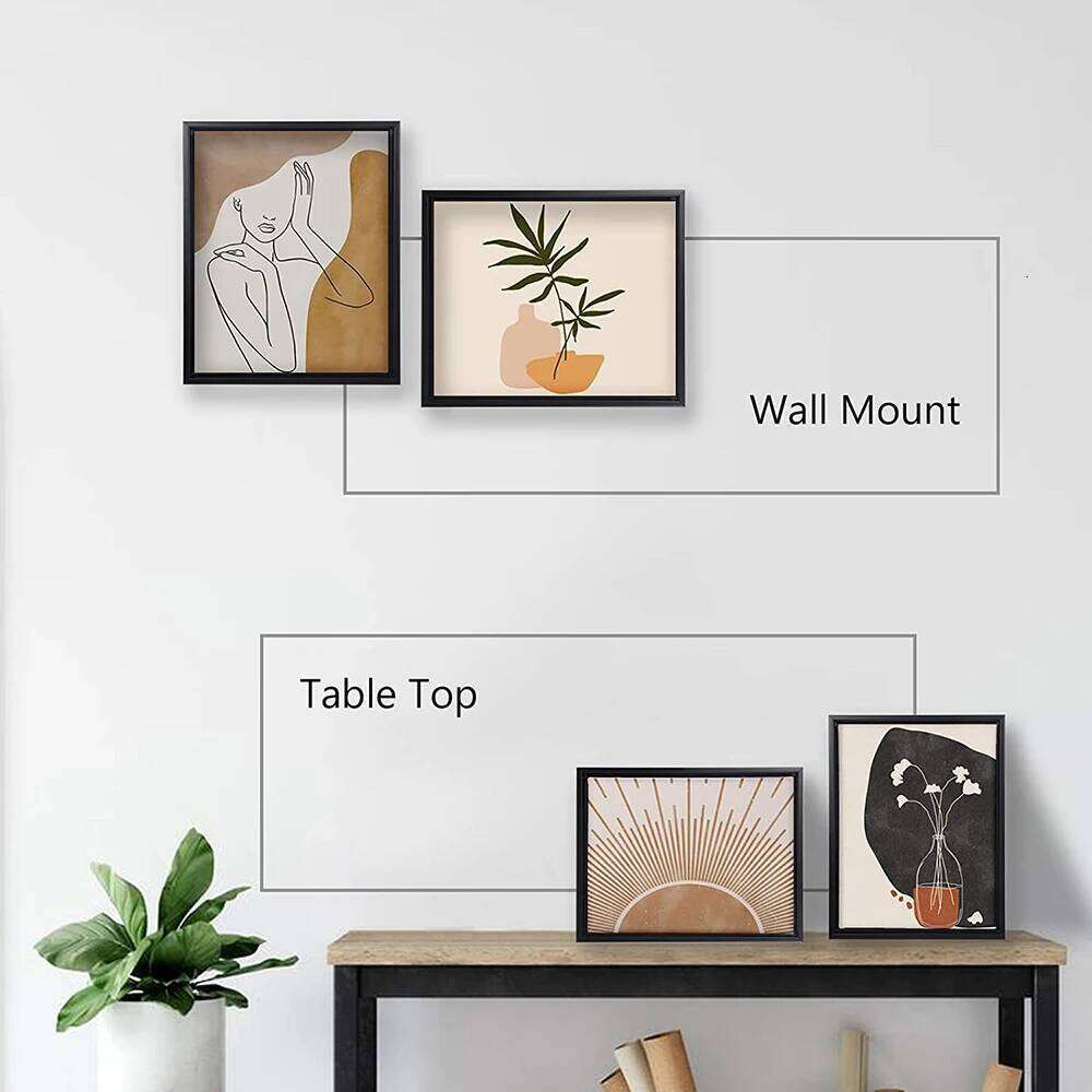 2PC 8x12inch Black Certificates Photos frame A4 21x29.7CM Wood Picture Poster Can Out and Hang Classics Photo Frame S260205