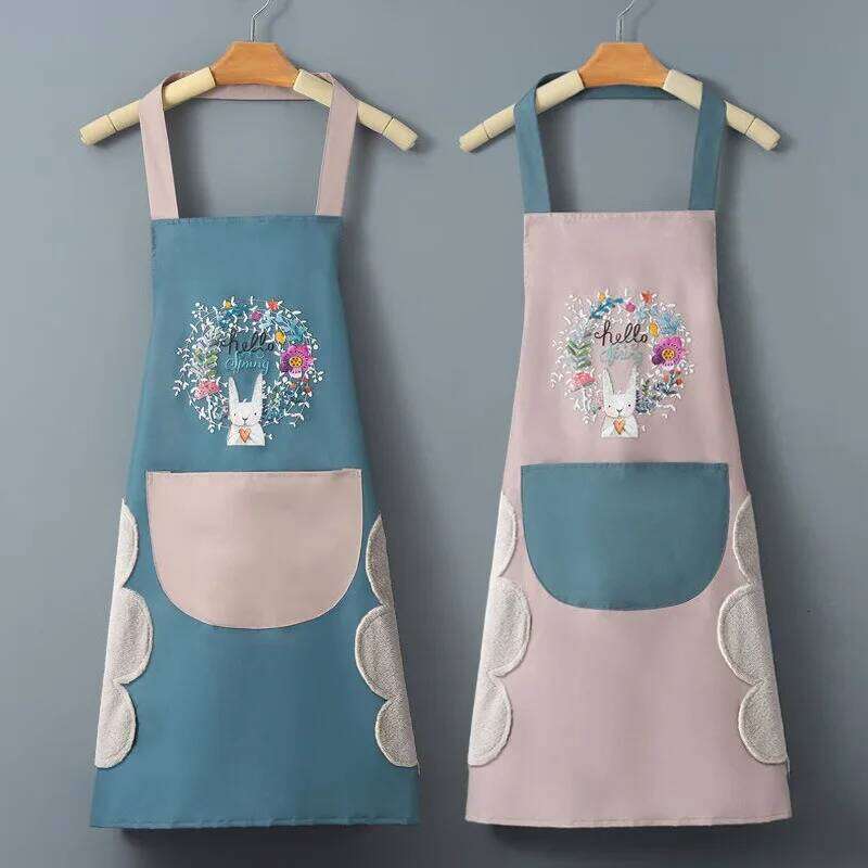 Pvc Apron Kitchen Use, High Appearance Level Women, Waterproof and Oil-resistant, Half-length Waist Wrap for Cooking S260205