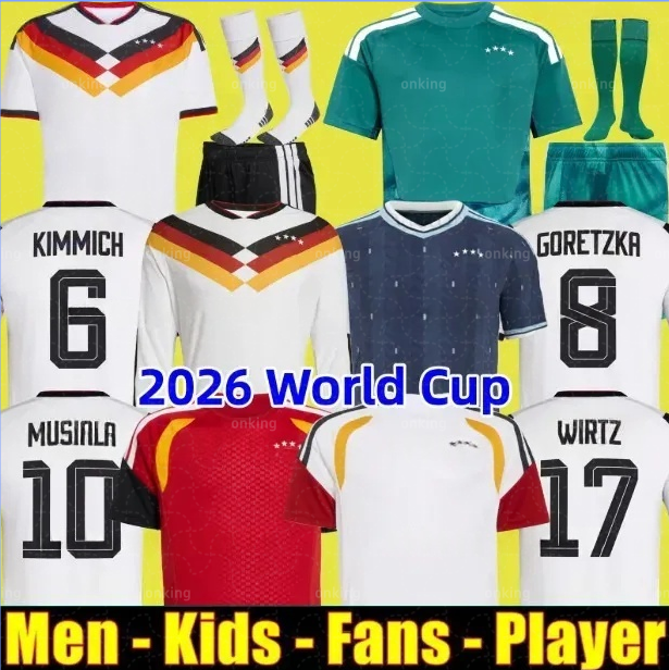 Germany jersey 2026 World Cup 26 soccer jerseys Kit Women football shirts men kids set goalkeeper Deutschland HAVERTZ GNABRY Long sleeves goalkeeper training Home s
