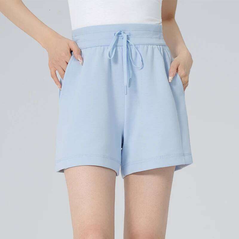 Women Sports Fitness Short Workout Gym Running Pants Summer Adjustable High Waist Causal Thin Quick Drying Shorts XJ260206