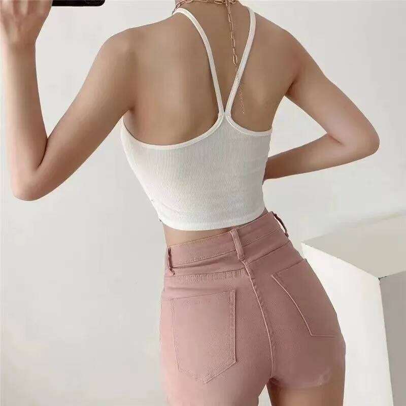 Denim Women's Summer New Korean Elastic Tight Jean Hot Pants Booty Shorts H260206