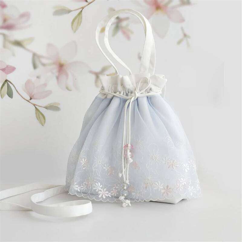 1pcs Handmade Handbag New Retro Shoulder Bag Hanfu Portable Satchel Daily Outdoor Coin Purse Women Girl Birthday Gift