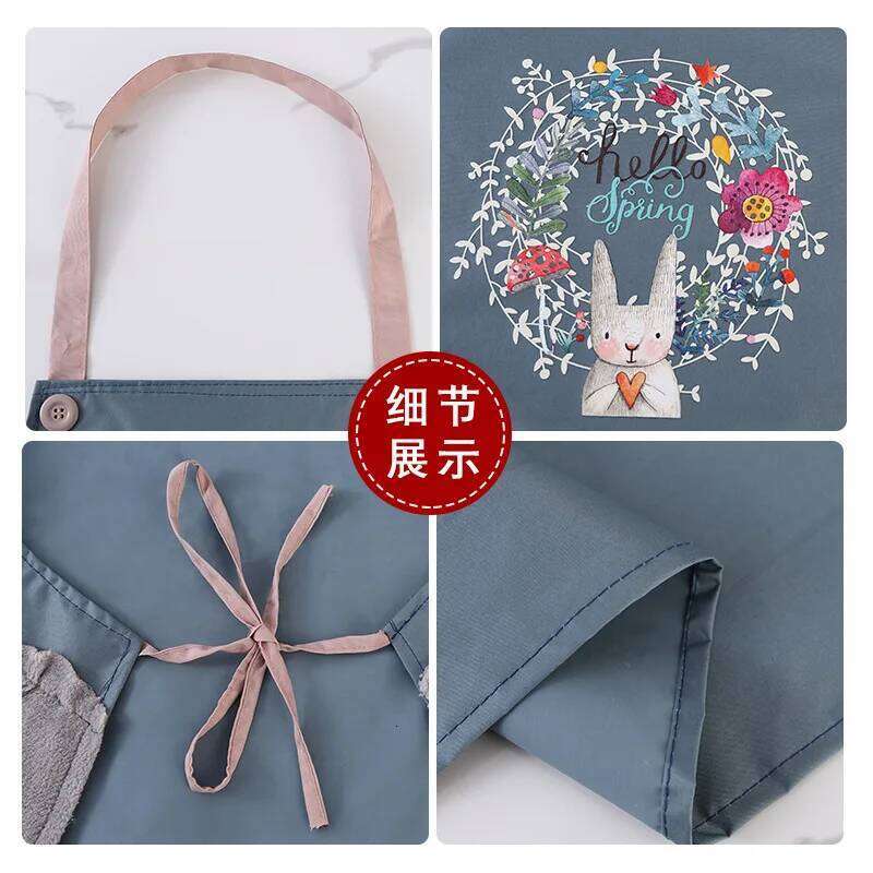 Waterproof and Oil-proof Female Fashion New Household Kitchen Supplies Tik Tok Drainage Gift Apron S260205