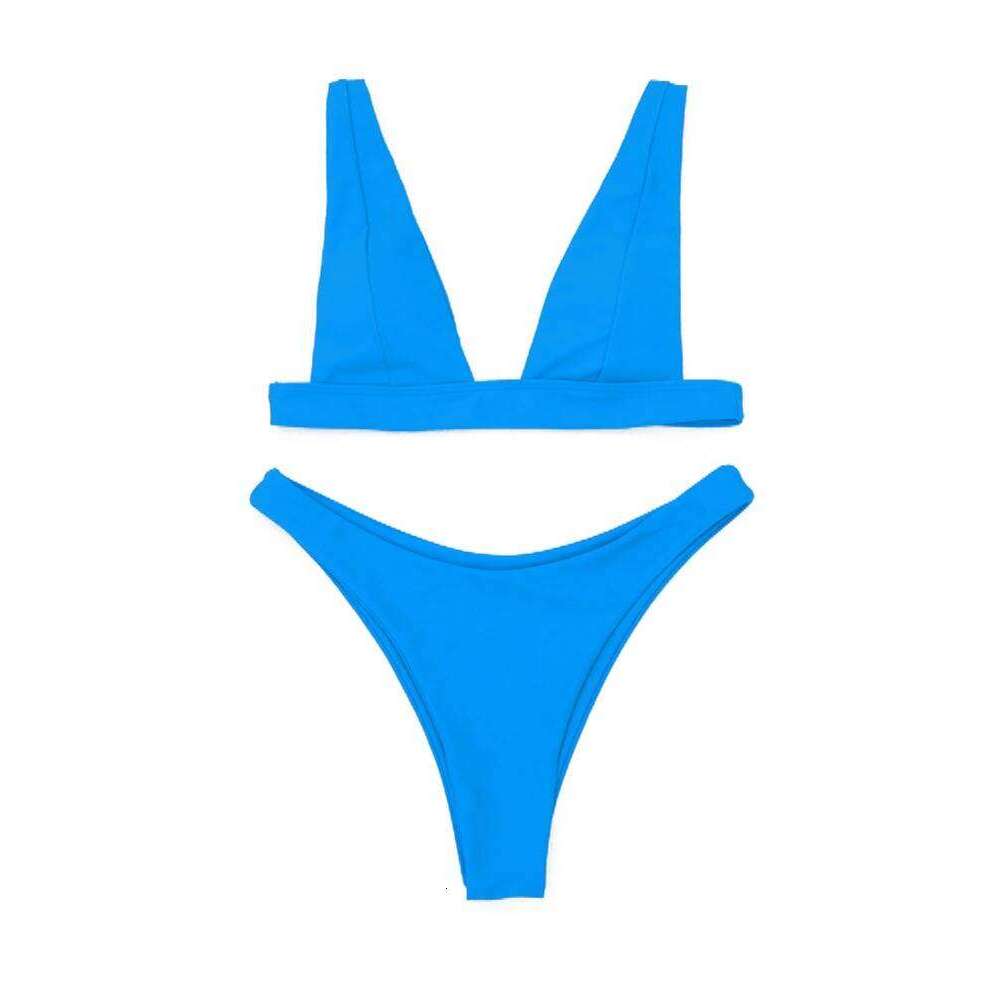 New Sexy 2025 Solid Swimsuit Women Swimwear Push Up Bikini Set Brazilian Bathing Summer Beach Wear Swimming Suit XL Z260206