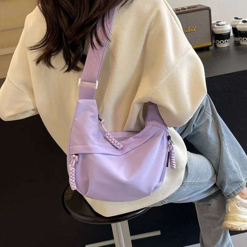 Casual Simplicity plicity Crossbody Summer Candy Color Nylon Female New Large Capacity Fashion Single Shoulder Bag XJ260129
