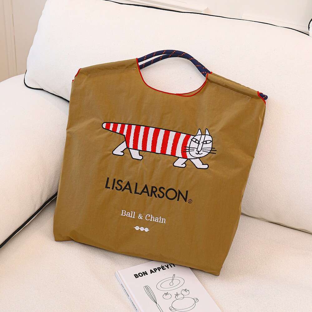 New Shoulder Large Capacity Women's Eco-Friendly Shopping Embroidered Crossbody Nylon Tote Bag MASA