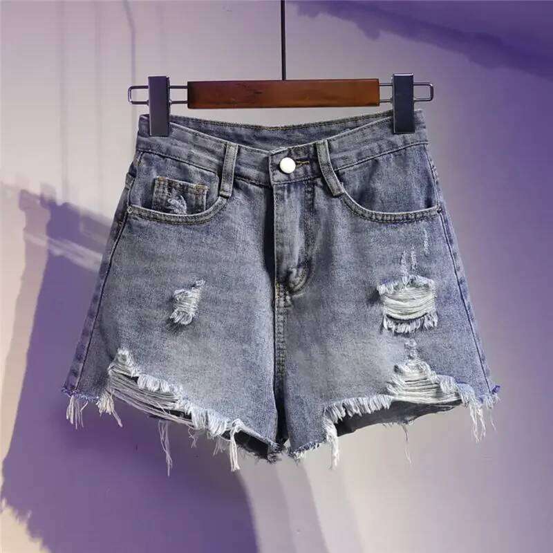 Sexy Summer White High Waist Short Pants Aesthetic Vintage Wide Leg Korean Casual Loose Fashion Women's Jean Denim Shorts Female XJ260206