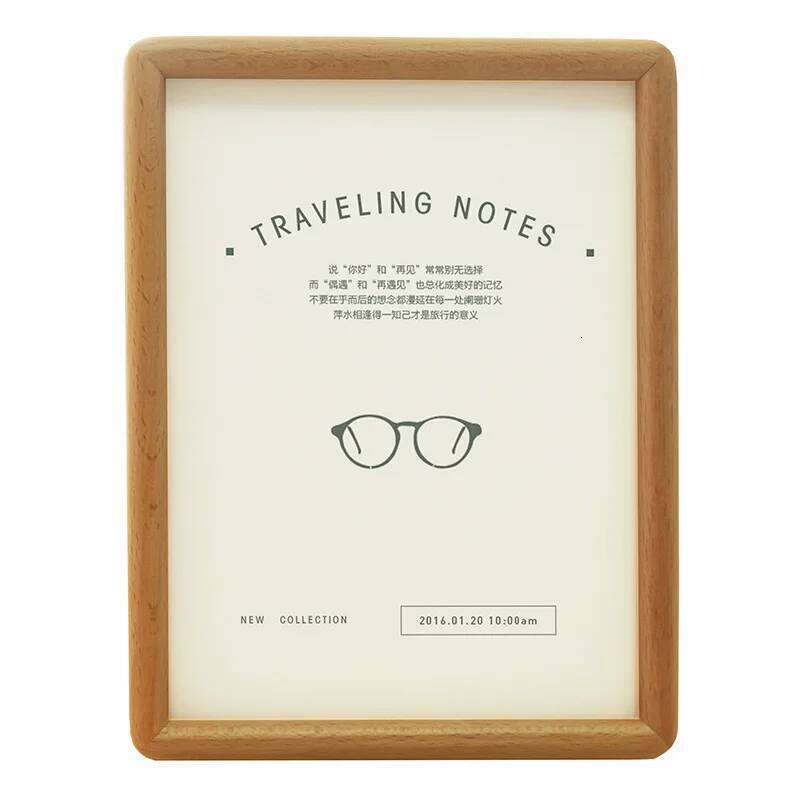 Solid Beech Wood Sandalwood Pendulum Household Nordic Style Creative Handwork Adornment Desktop Photo Frame New S260205