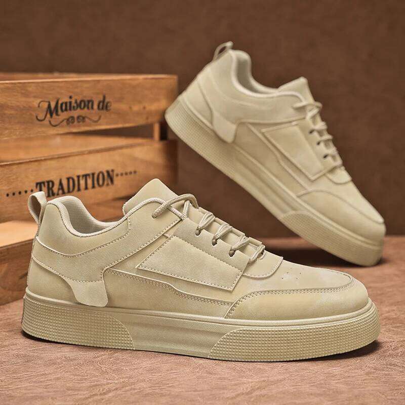 Spring and Autumn Men's New Style Low-Top Lightweight Large Size Trendy Student Fashion Versatile Thick-Soled Sports Shoes Casual Sneakers