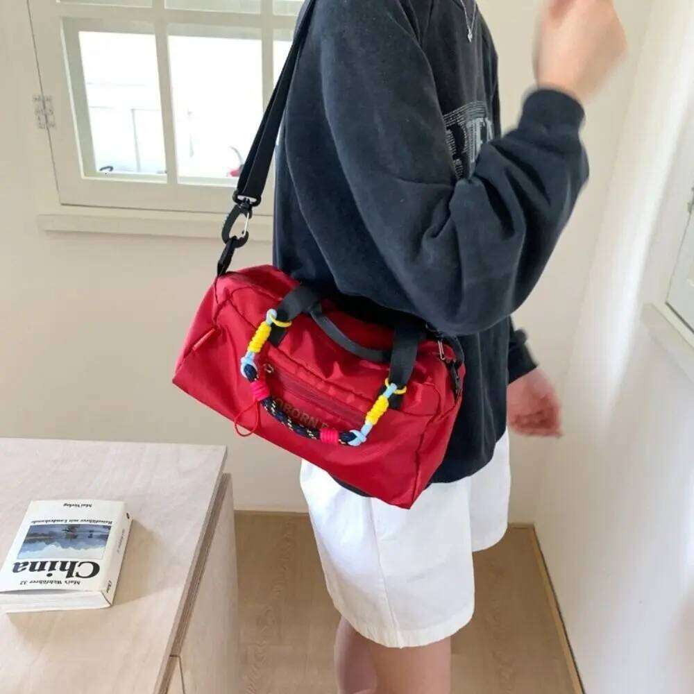 Simple Lightweight Bowling Leisure Adjustable Strap Nylon Crossbody Bag Large Capacity Casual Women's Handbags Outdoor XJ260129