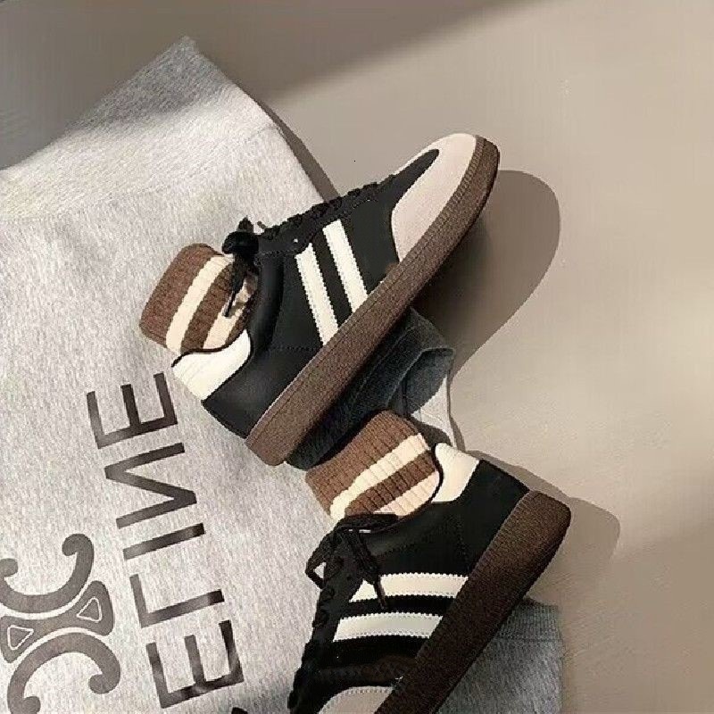 New Spring Foreign Trade Women's Retro German Training Soft Sole White Sneakers, Casual Sports Board Shoes, Trendy Forrest Gump Shoes