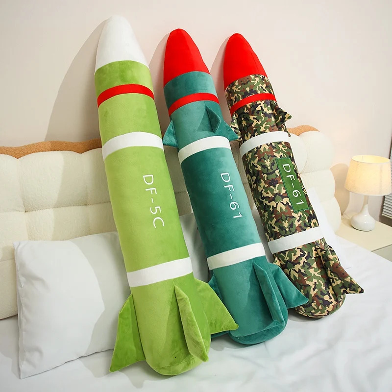Plush Dong Feng Missile Toy Stuffed DF5C DF61 Throw Pillow Home Decor Birthday Gift Nuclear bomb Plush Toy For Boys 260129 - view 3