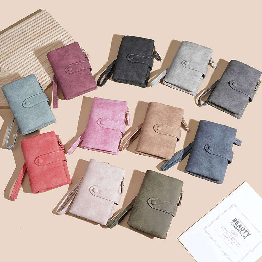 High-Quality Pu Leather Multifunctional Fashionable Mini Zipper Wallet, Multi-Card Slot Card Holder, Lightweight and Portable Women's Small Walle