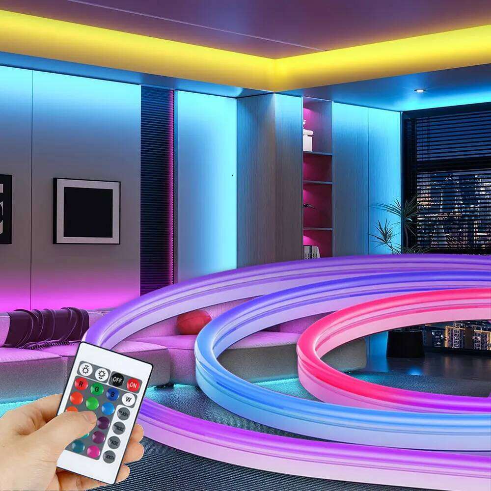 Neon LED Lights USB 5V Strip IP65 Waterproof Control Led Flexible Diode Decoration For Home Living Room Decor Lighting Z260206