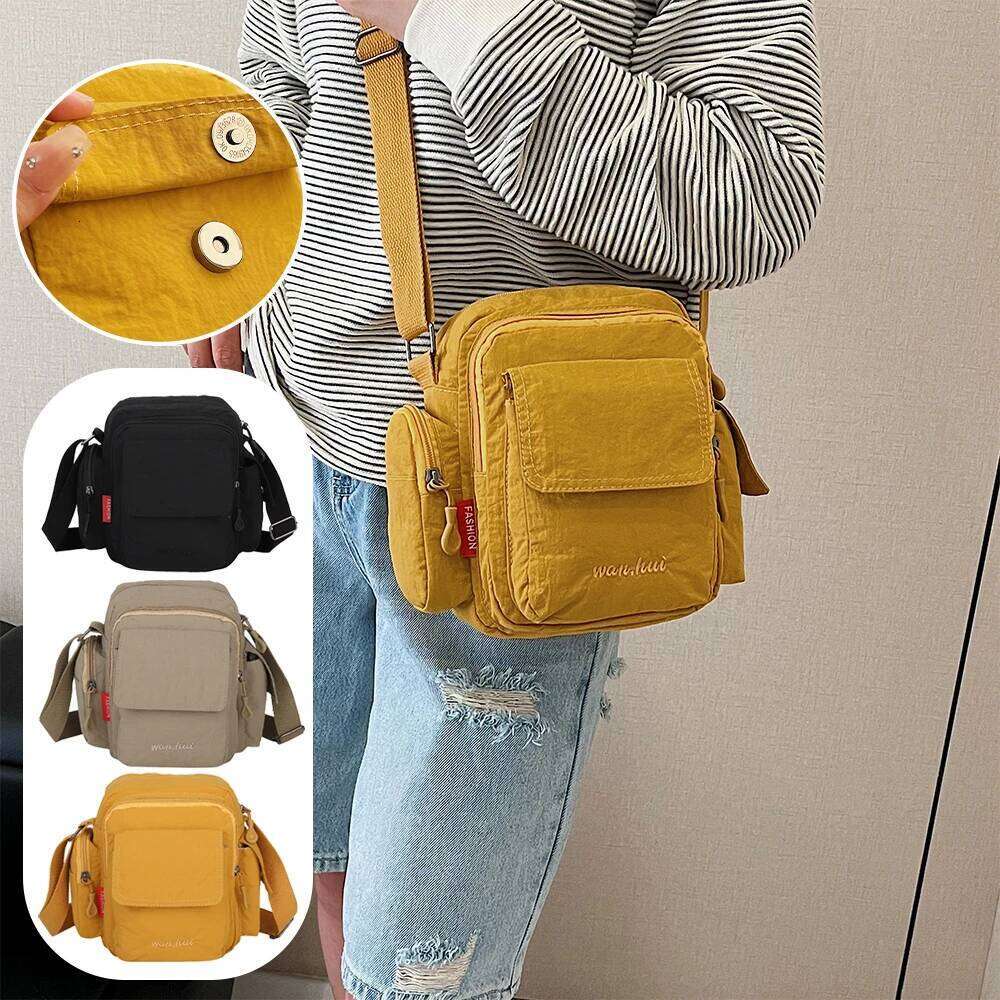 Versatile Nylon Small Square Multi-Functional Large Capacity Commuter Mini Shoulder Mountaineering Bag XJ260129