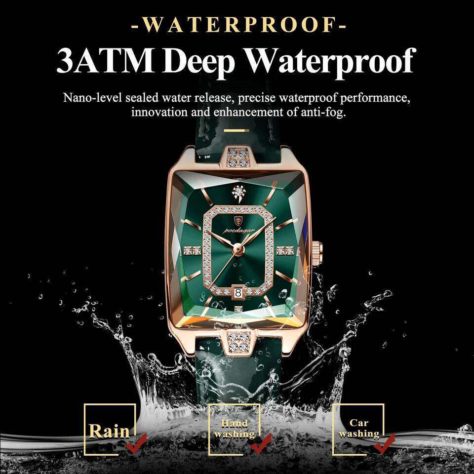 POEDAGAR Original Luxury Women Wristwatch Waterproof Leather Date Woman Watch Elegant High Quality Quartz Women's Watches Reloj Z260206