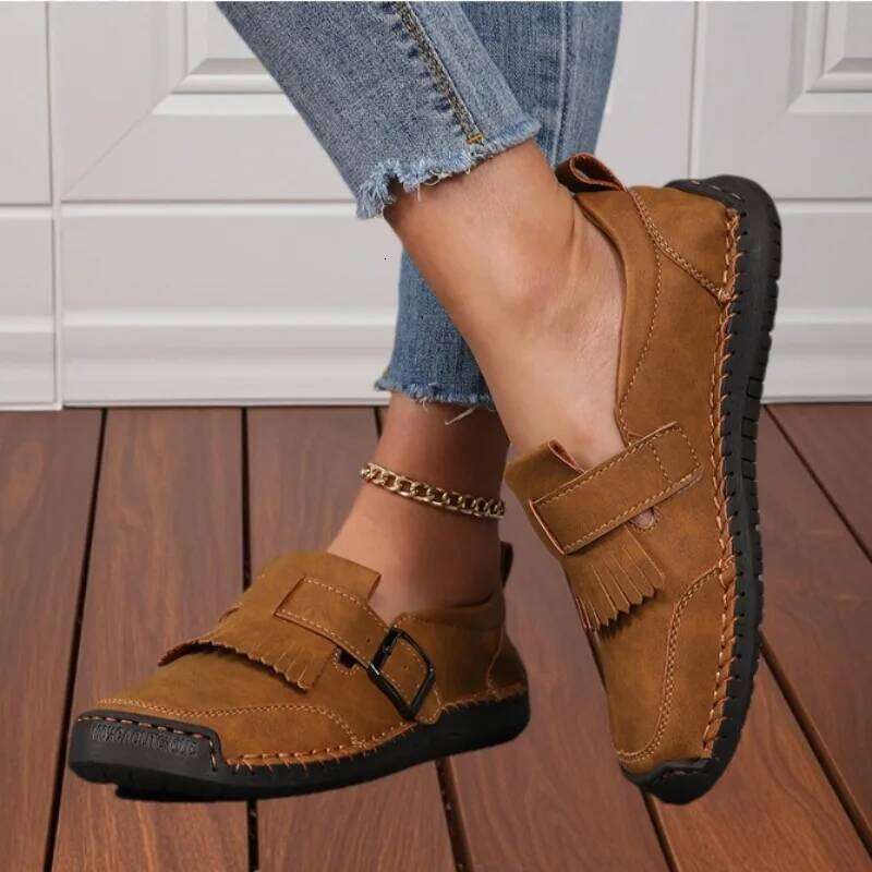 Sneakers for Women Casual Comfortable Lace Up Leather Flat Loafers New Summer Mom Slip on Shoe Mujer Zapatos Chaussure Femme