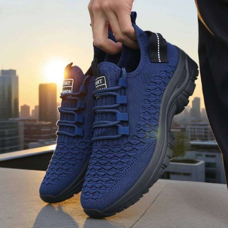 Trending 2025 Men's Mesh Running Lightweight Breathable Sports Fashion Casual Walking Shoes Hot Buy Sneakers Men