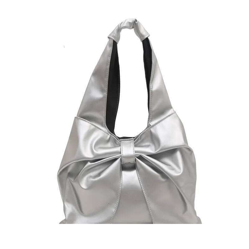Casual Underarm Bow Tote Women Shoulder Simple Shopping Bag Class for Girl Designer Bags Y260205