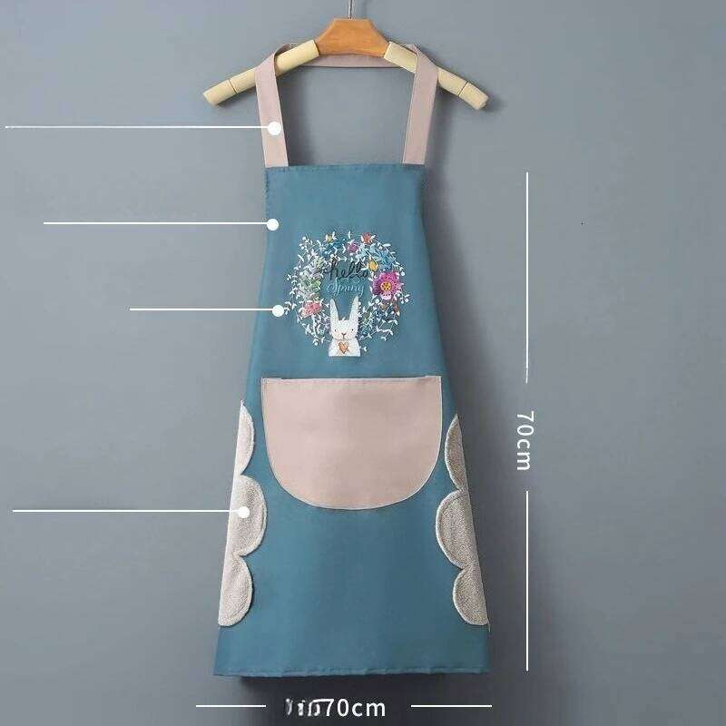 Pvc Apron Kitchen Use, High Appearance Level Women, Waterproof and Oil-resistant, Half-length Waist Wrap for Cooking S260205