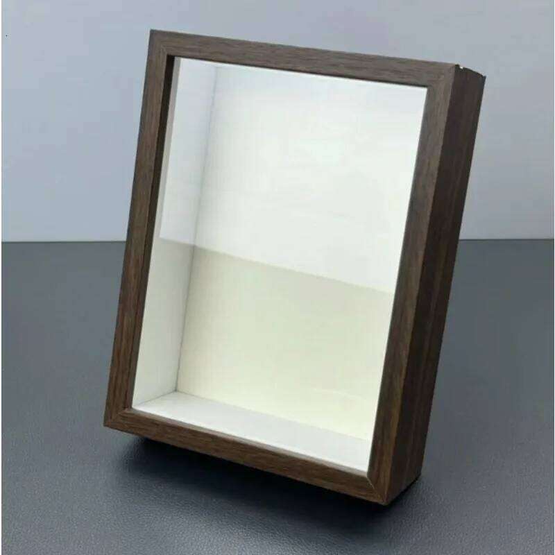 1pcs Nordic DIY Wood Picture Decor Shadow Box Depth 3cm Wooden Photo Frame for Displaying Three-Dimensional Works S260205