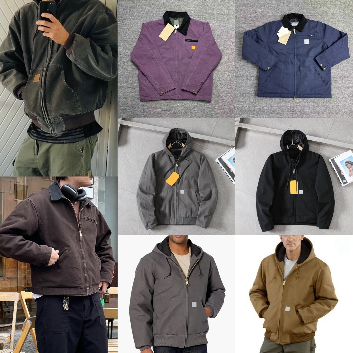 Mens Designer Carharretts Jacket Carharttsly Jackets Men Women Hoodie Vintage Classic Style High Quality 100% Cotton Hoodies Thick Hooded Sweatshirt Work Jackets