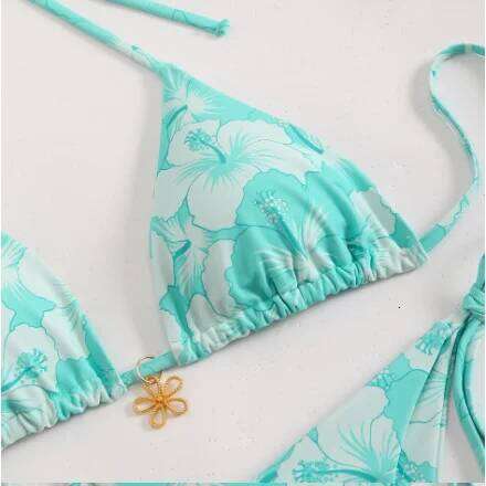 2025 Trend Women's Sexy Micro Thong Bikini Set Two-Piece Beach Wear Swimwear for Bathing XJ260206