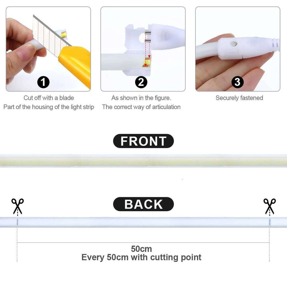 1M-5M 220V Strip Light Waterproof COB LED Tape US /EU Power Plug Flexible Ribbon Lamp For Bedroom Kitchen Outdoor Decor Z260206