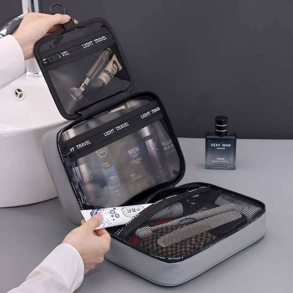 Waterproof Hanging Toiletry Large Capacity Portable Travel Necessaire Case Cosmetic Bag for Men Women Wash Pouch Y260206