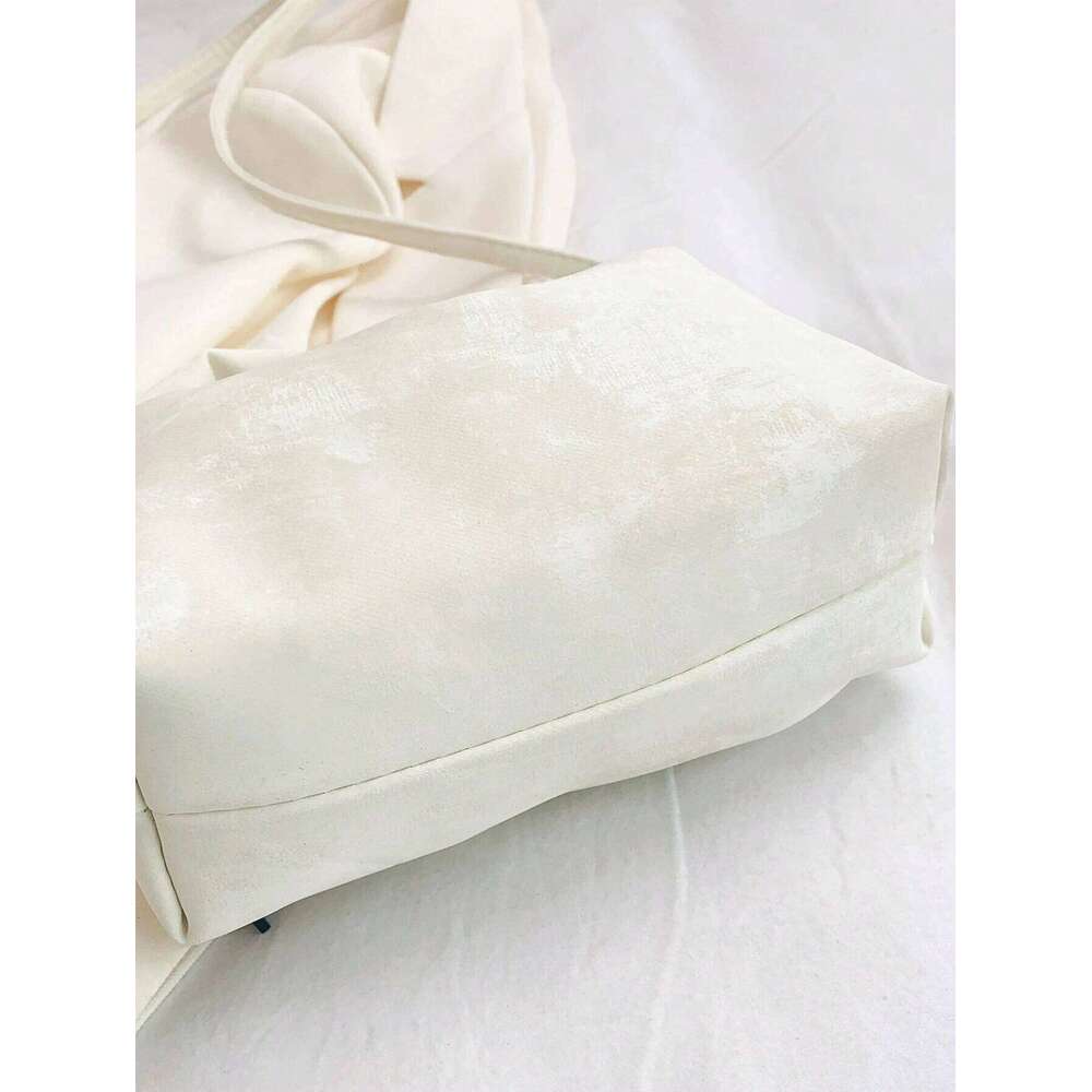 Solid Color Crescent Handbag For Women Chic Detachable Strap Hobo Crossbody Elegant Dumpling Pouch Women's Mobile Purse Bag Y260205