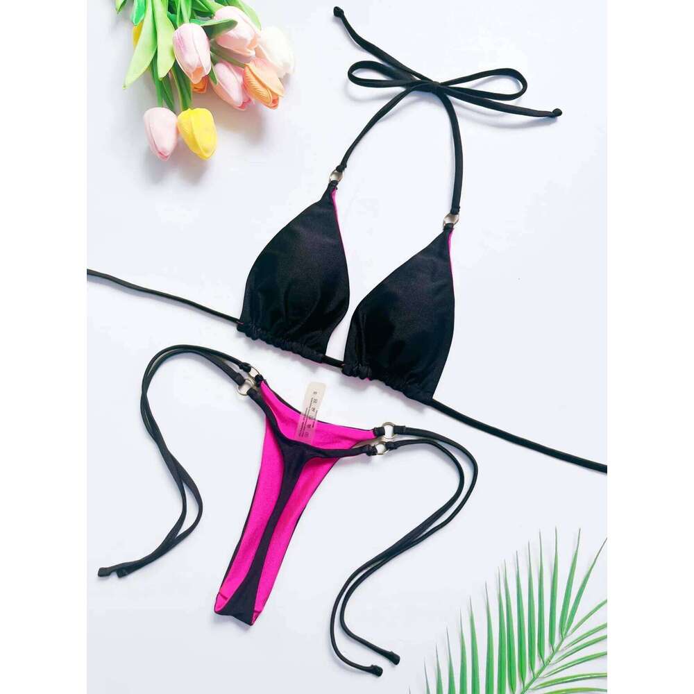 RUOTONSEPT 2024 New Sexy SolidBandage Bikini Set Women's Swimsuit Two-piece Triangle Swimwear Bathing Suit Brazilian Biquinis Z260206