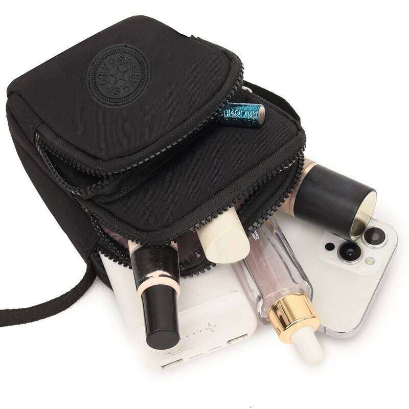 Nylon Casual Diagonal Crossbody Lightweight Phone Bag, Adjustable Shoulder Strap, for Daily Commuting Use XJ260129