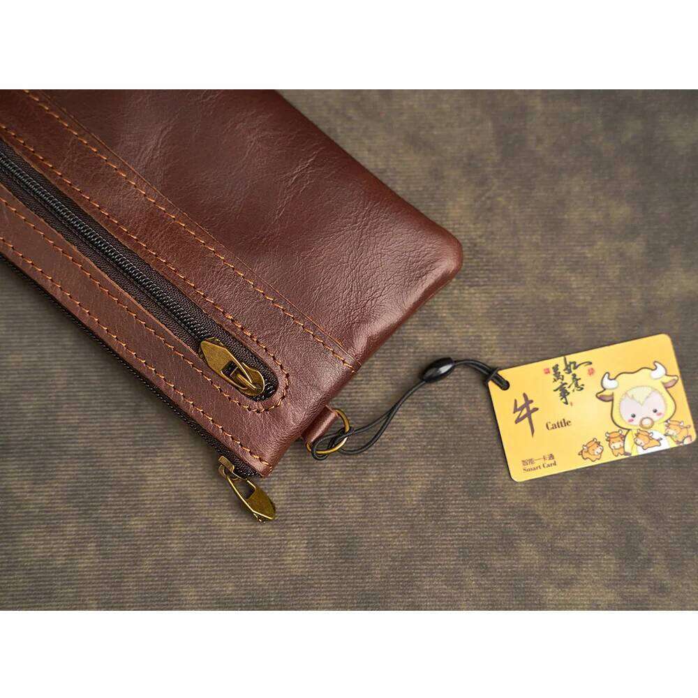 Genuine Leather Coin Purse for Women Mini Zipper Wallet Small Pocket Bag Female Money Wallets Men Card Holder Y260206