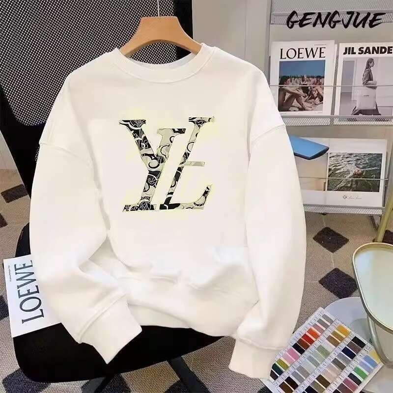 American-Style High Street Sweatshirt Women Men, Thin, Loose-Fitting, With A Stylish Design, Oversize Jacket For Autumn And Winter