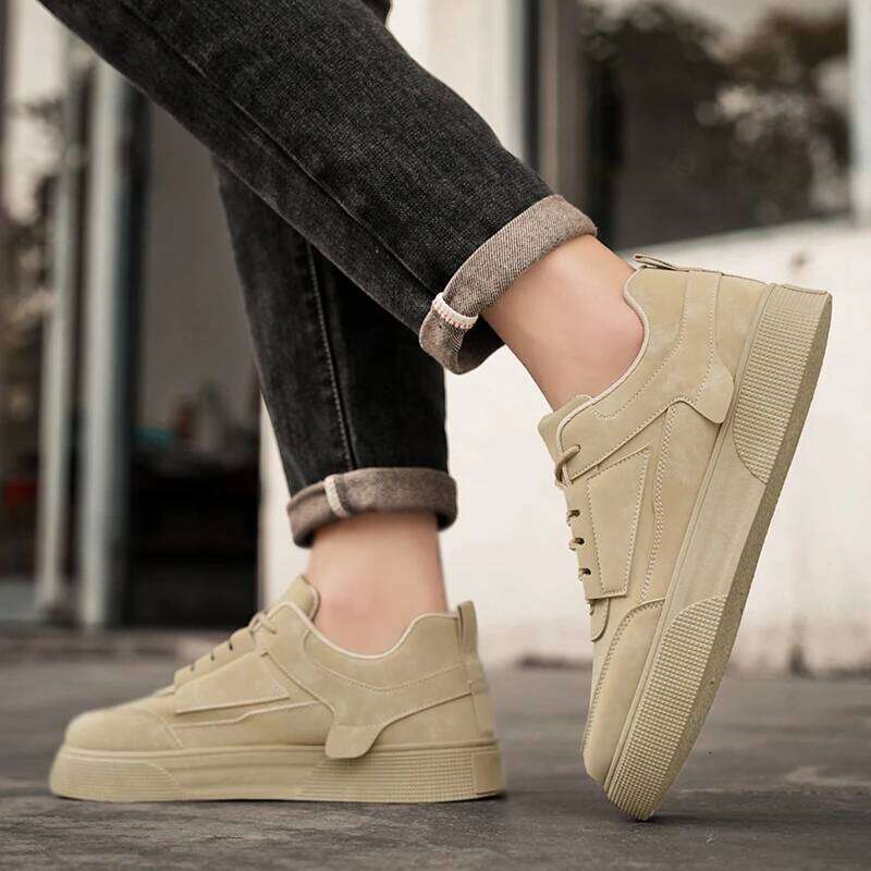 Spring and Autumn Men's New Style Low-Top Lightweight Large Size Trendy Student Fashion Versatile Thick-Soled Sports Shoes Casual Sneakers