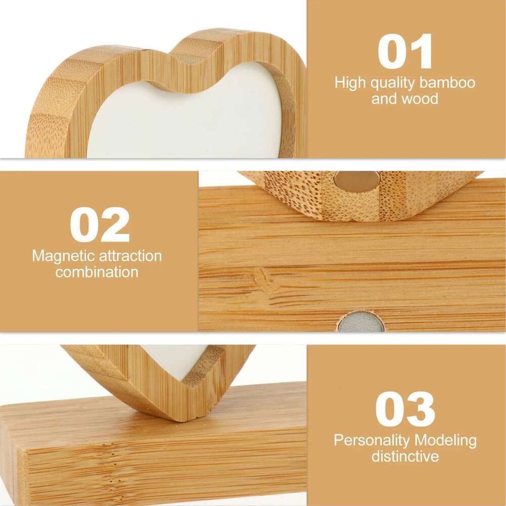 1Pcs Heart Shaped Photo Frame Decorative Art Display Stand for Desktop Home Office Birthday Anniversary Gift Unique Multipurpose S260205