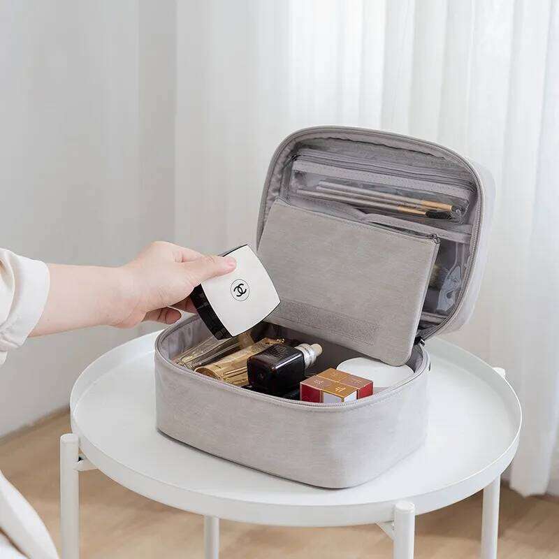 1pcs Cosmetic Multi-Functional Waterproof Toiletry Bag Large Capacity Handheld Makeup Organizer for Travel Daily Use Y260206