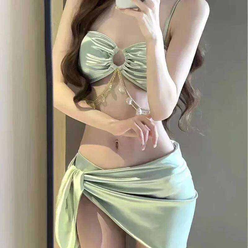 Swimsuit Women Micro Bikini Bathing Suit Fashion Sexy Summer New Model Korean Version Cinjunto De Dos Piezas Mujer 2024 XJ260206