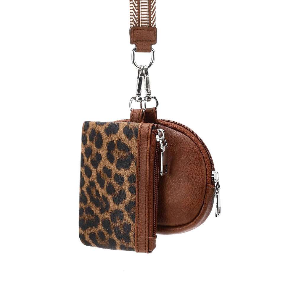 MIYIN Fashion Mini Zipper WristletWallet Women Double Pocket Wristlet Portable KeychainWallet Coin Purse Detachable Small Wallet Y260206