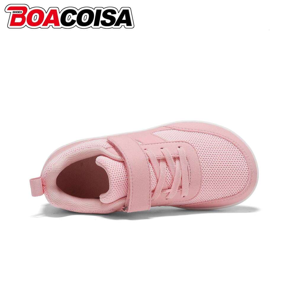 Kids Shoes Wide Toe Barefoot for Children Boys Girls Baby Sneakers Lightweight Hook&Loop Mesh Artificial Infant Toddler Tennis 26Y0206