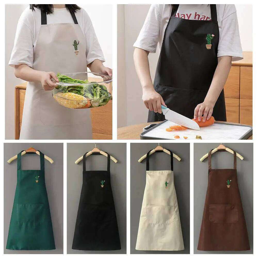 Personalized Women's Kitchen Woman Men Chef Work Apron for Grill Restaurant Bar Cafes Beauty Nails Studios Logo Design S260205