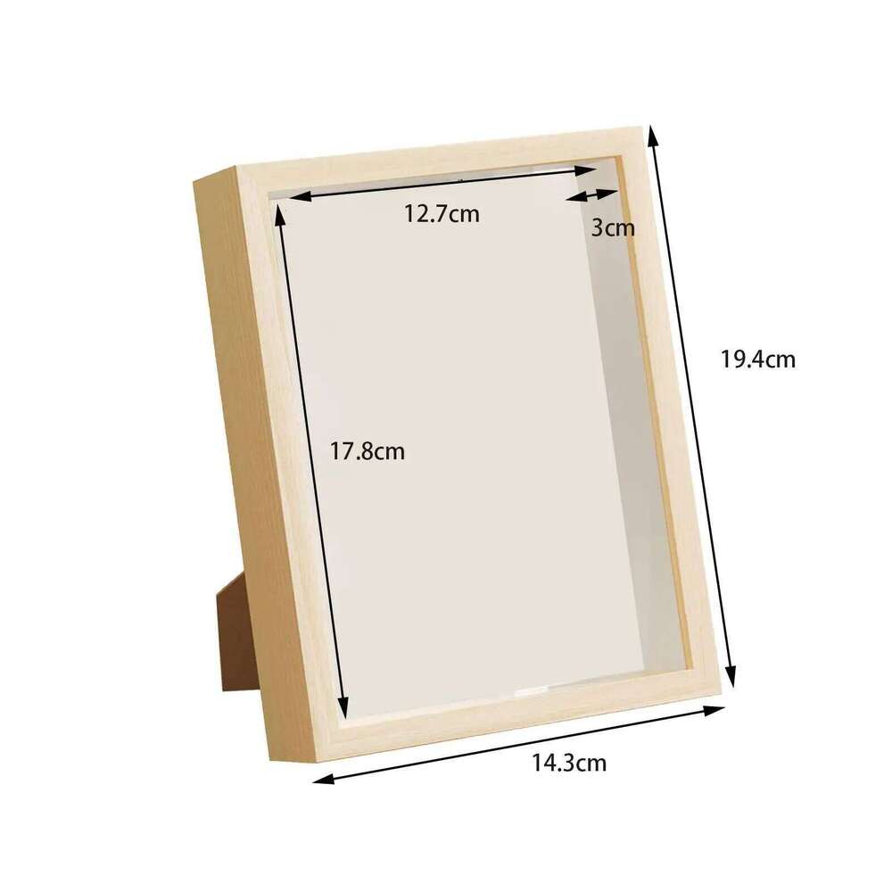 Dried Flower Display Tickets Collection Wood DIY Shadow Box Frame S260205