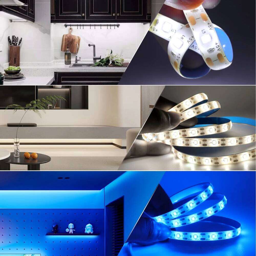 5V USB Strip with Adhesive 2835 60LEDs Flexible LED Tape Waterproof Rope Light for TV Backlight Cabinet Lamp Z260206
