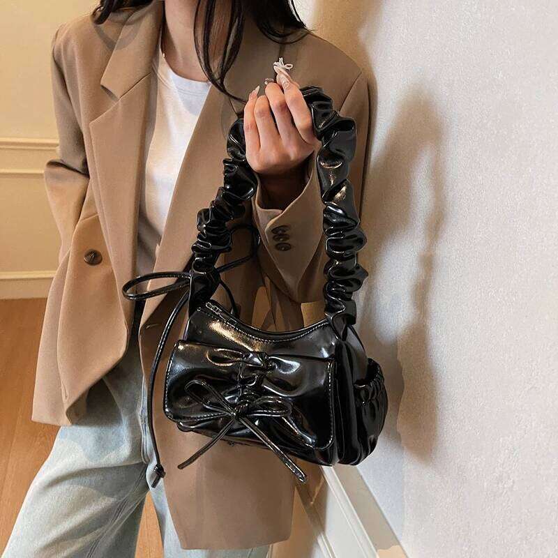 Glossy Sense of Luxury PU Solid Shoulder High Quality Fashion Popularity Fresh Exquisite Crossbody Bags for Women 2025 New Y260205