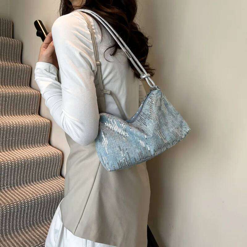 Fashionable Rhinestone Casual Small Tote Bag for Women Shoulder Purse and Handbags Designer Bags Bolsos De Mujer Sac Y260205